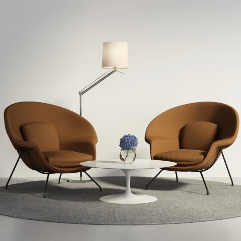 Living room furniture design and rendering