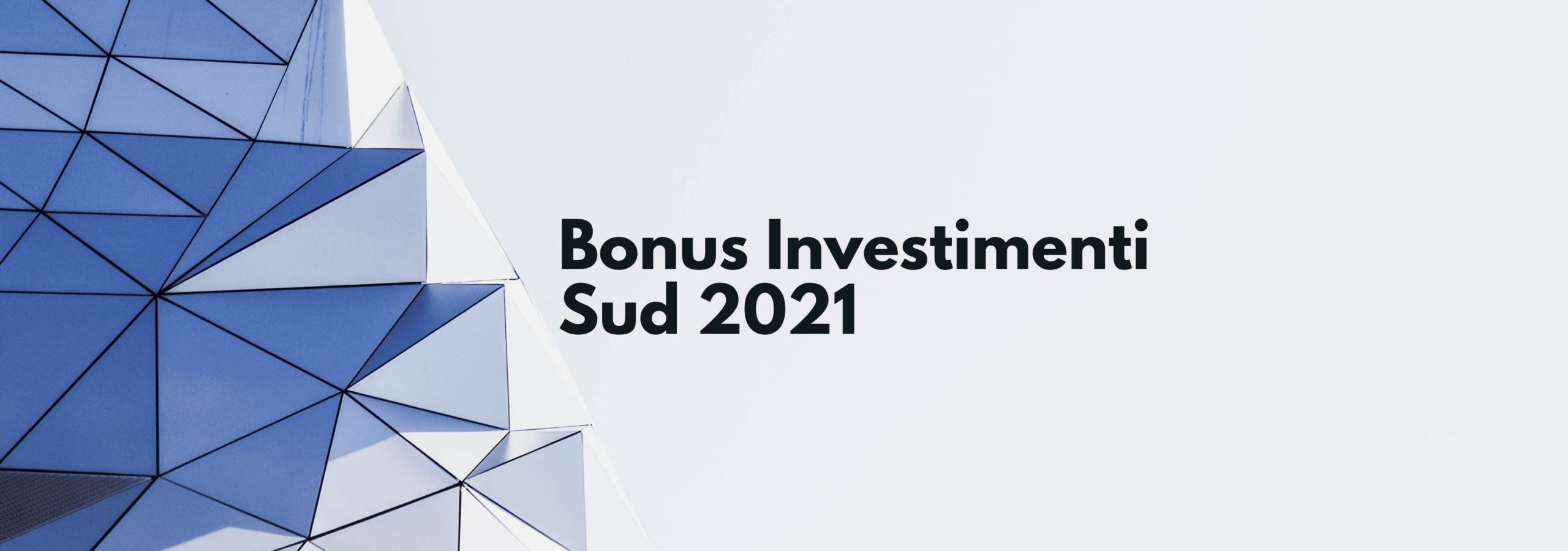 BONUS INVESTIMENTI SUD